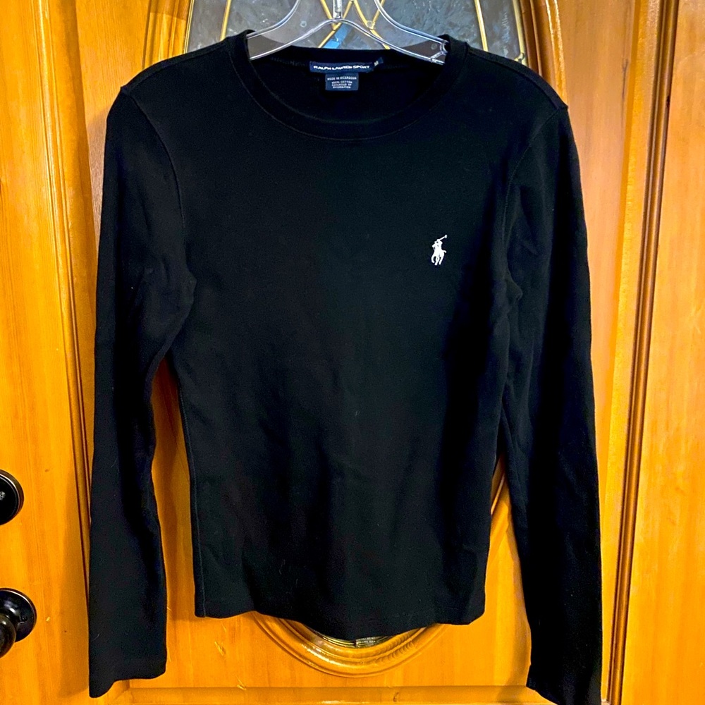 Women’s medium black long sleeve -Ralph Lauren
